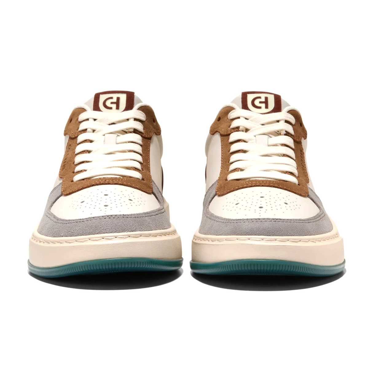 Cole Haan GrandPro Crossover Sneaker (Men) - Ivory/CH Golden Honey Suede/Mediterranean Athletic - Casual - Lace Up - The Heel Shoe Fitters
