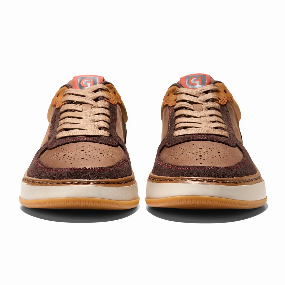 Cole Haan GrandPro Crossover Sneaker (Men) - Toasted Coconut/Tobacco/Red