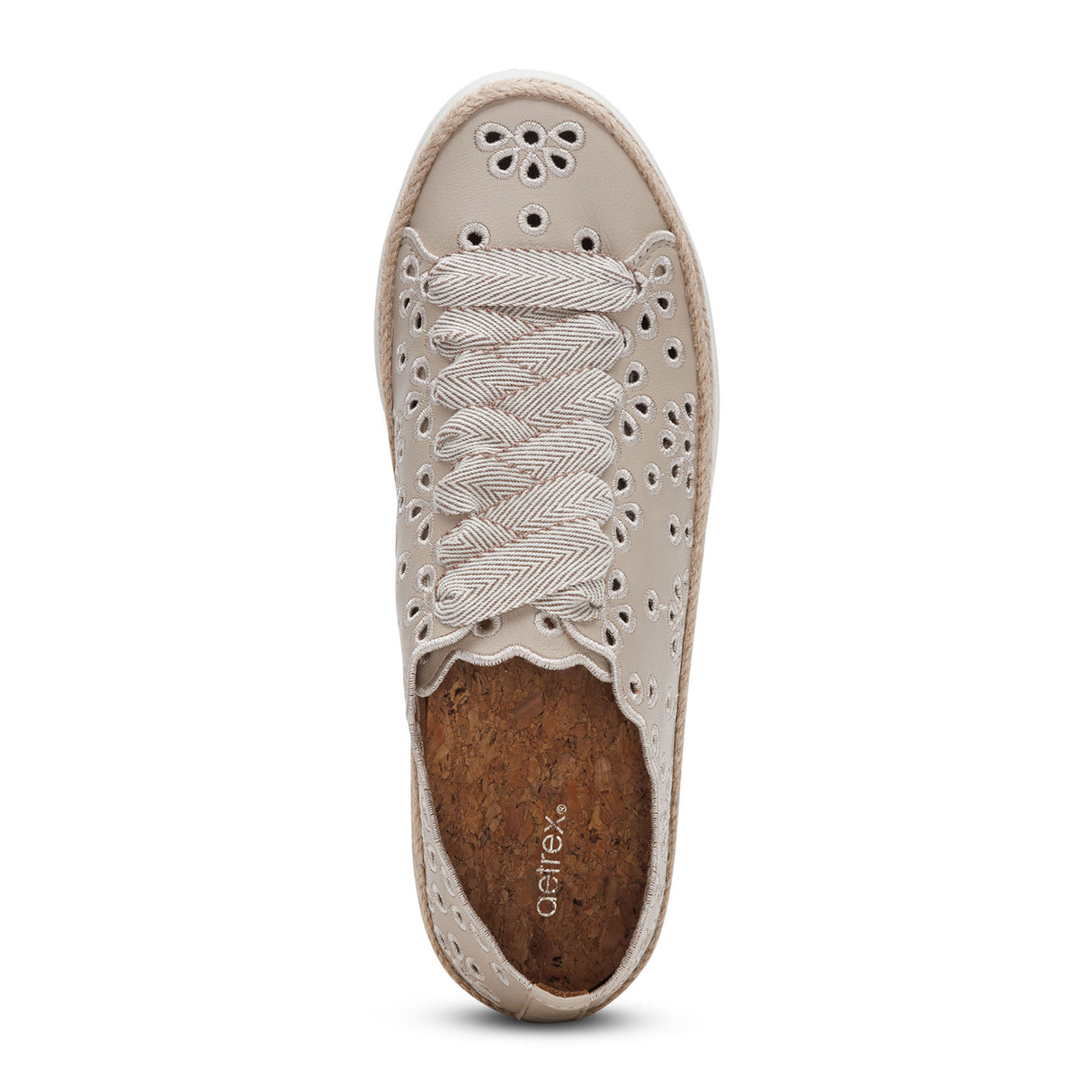 Aetrex Charlotte Sneaker (Women) - Tan Athletic - Casual - Lace Up - The Heel Shoe Fitters