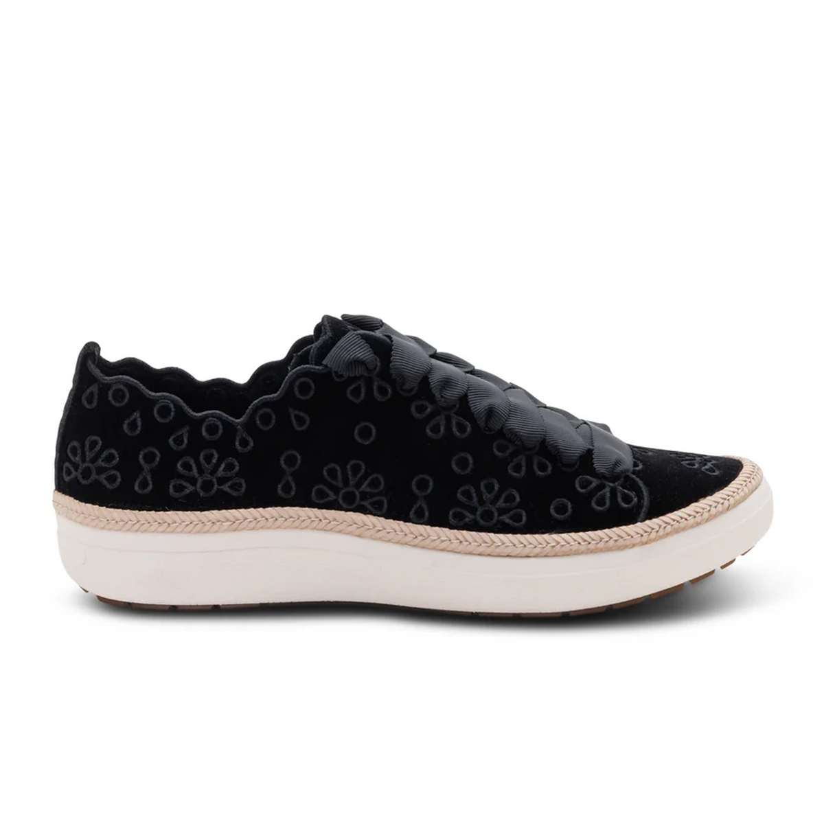 Aetrex Charlotte Sneaker (Women) - Black Velvet