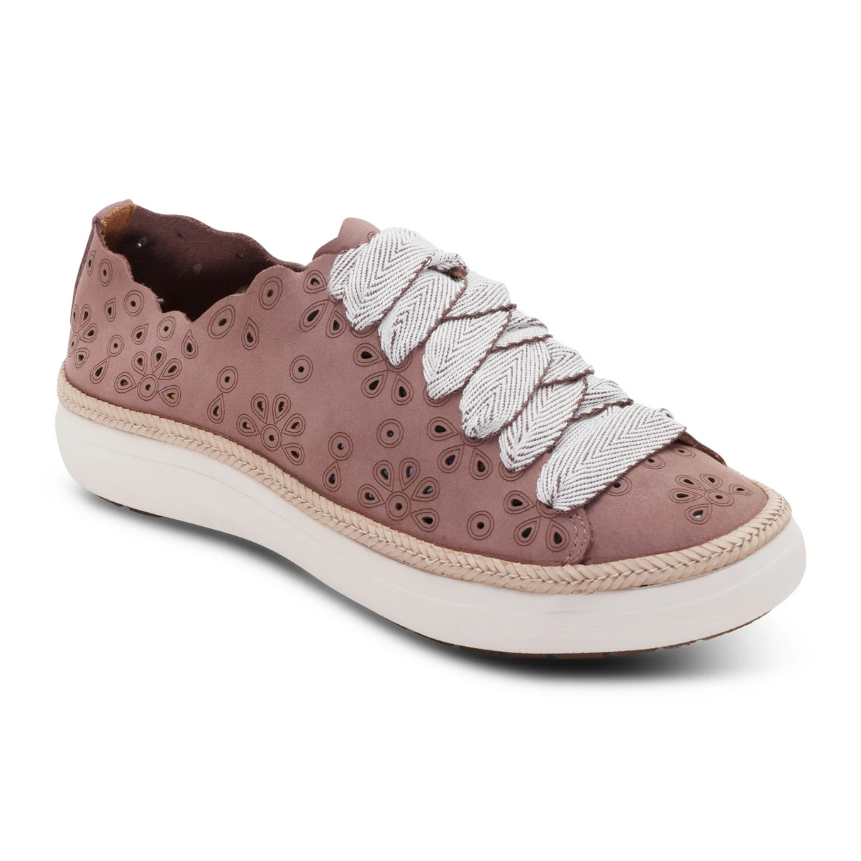 Aetrex Charlotte Sneaker (Women) - Mauve Nubuck