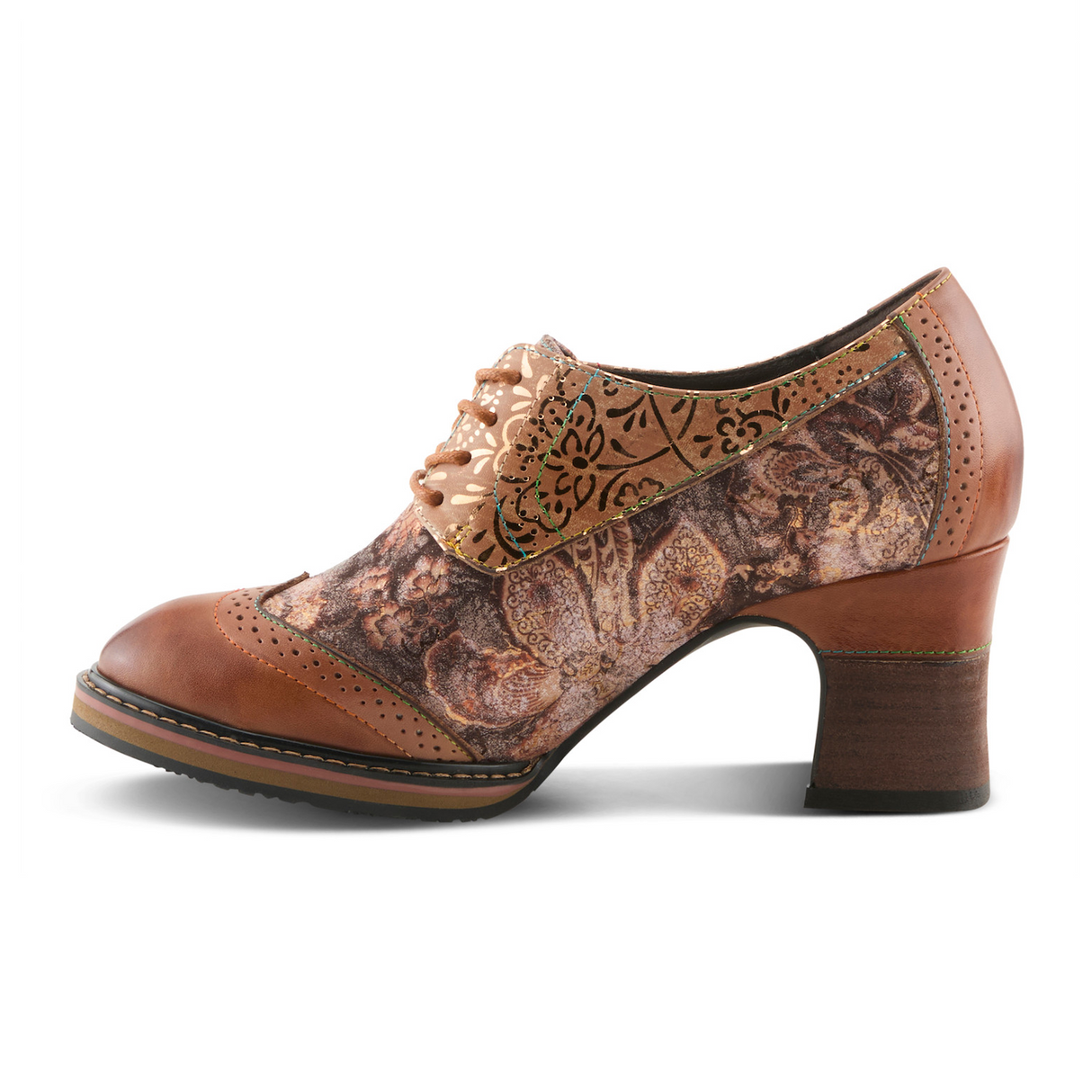 L'Artiste Caden (Women) - Tan Multi Dress-Casual - Oxford - The Heel Shoe Fitters