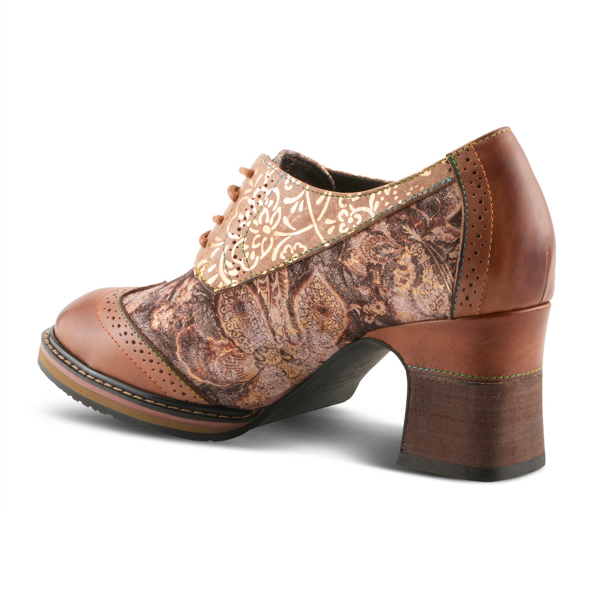 L'Artiste Caden (Women) - Tan Multi Dress-Casual - Oxford - The Heel Shoe Fitters