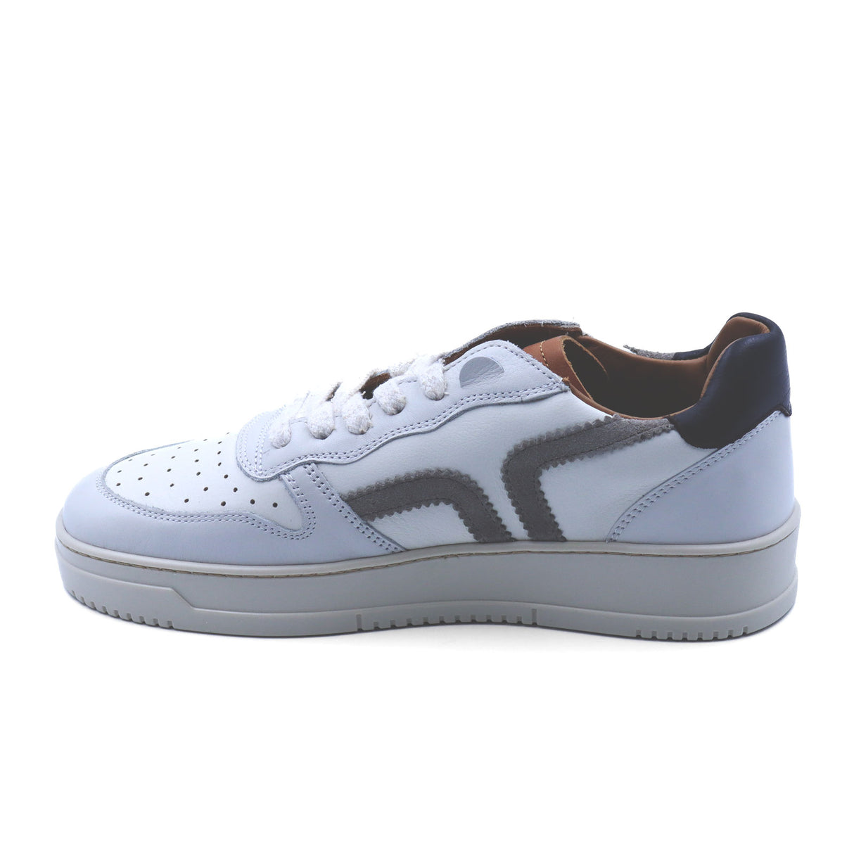 Kamo-Gutsu CAMPO 048 Sneaker (Men) - White/Tundra/Brown Athletic - Casual - Lace Up - The Heel Shoe Fitters
