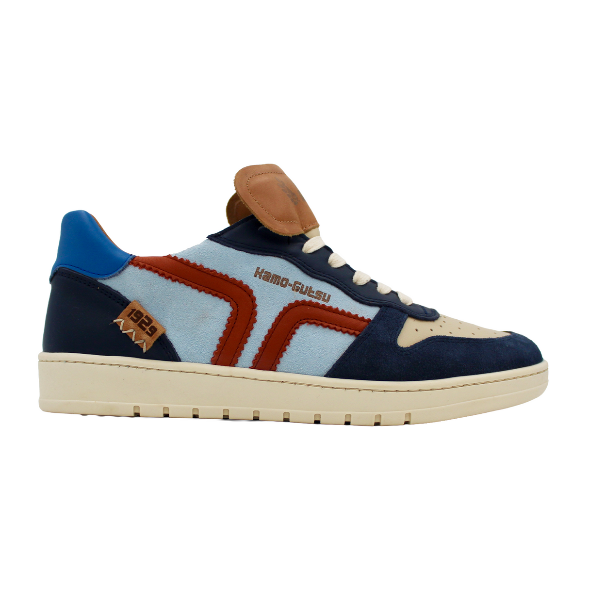 Kamo-Gutsu CAMPO 048 Low Sneaker (Men) - Jeans Combi Athletic - Casual - Lace Up - The Heel Shoe Fitters
