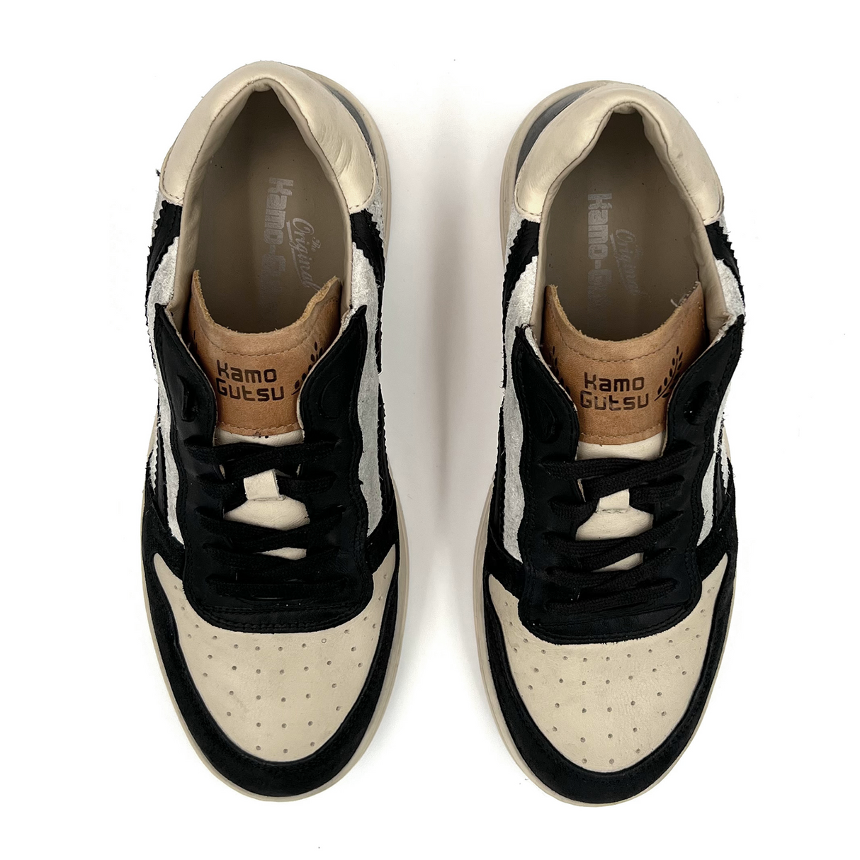 Kamo-Gutsu CAMPO 048 Sneaker (Men) - Nero Combi Athletic - Casual - Lace Up - The Heel Shoe Fitters