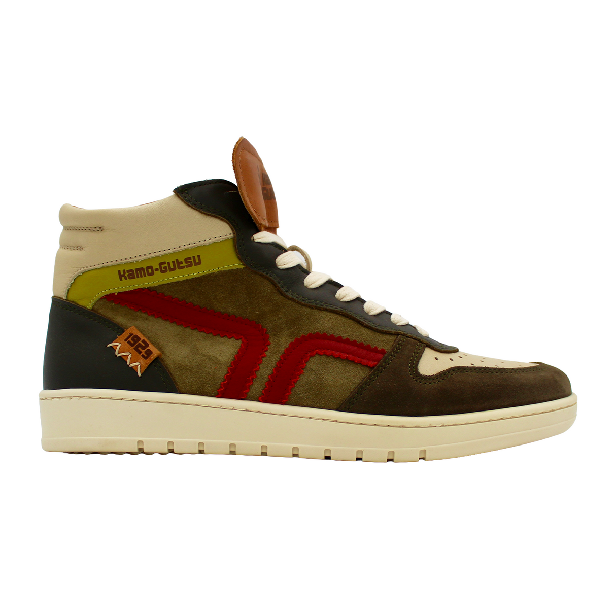 Kamo-Gutsu CAMPO 148 Mid Sneaker (Men) - Musgo/Papavero Athletic - Casual - Lace Up - The Heel Shoe Fitters