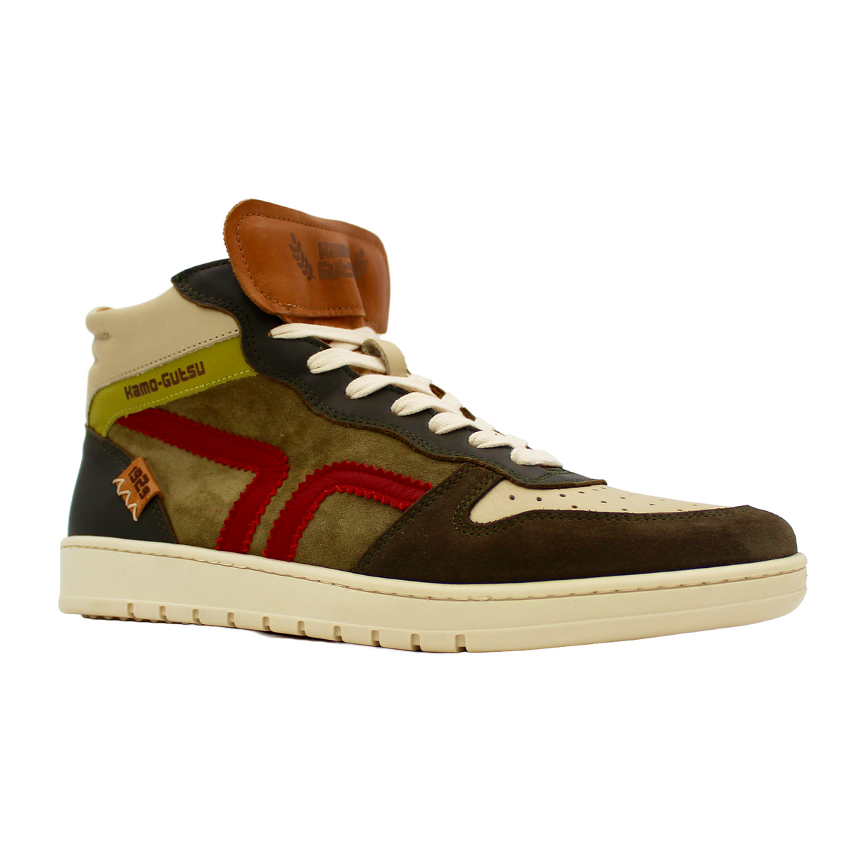 Kamo-Gutsu CAMPO 148 Mid Sneaker (Men) - Musgo/Papavero Athletic - Casual - Lace Up - The Heel Shoe Fitters