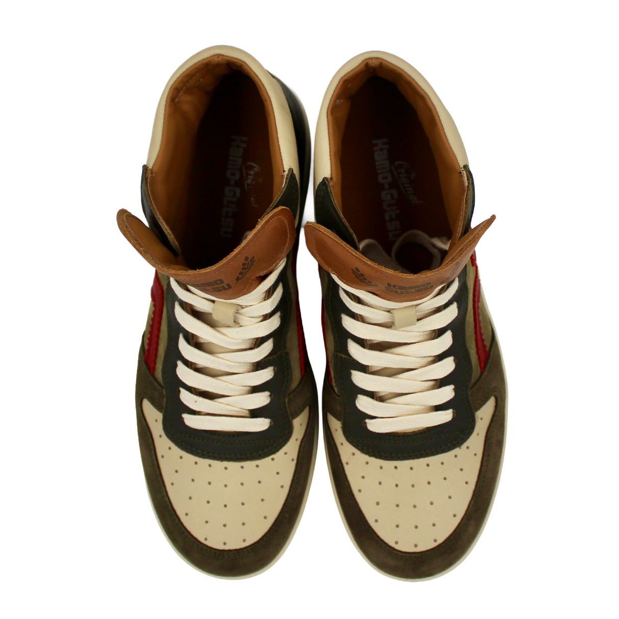 Kamo-Gutsu CAMPO 148 Mid Sneaker (Men) - Musgo/Papavero Athletic - Casual - Lace Up - The Heel Shoe Fitters