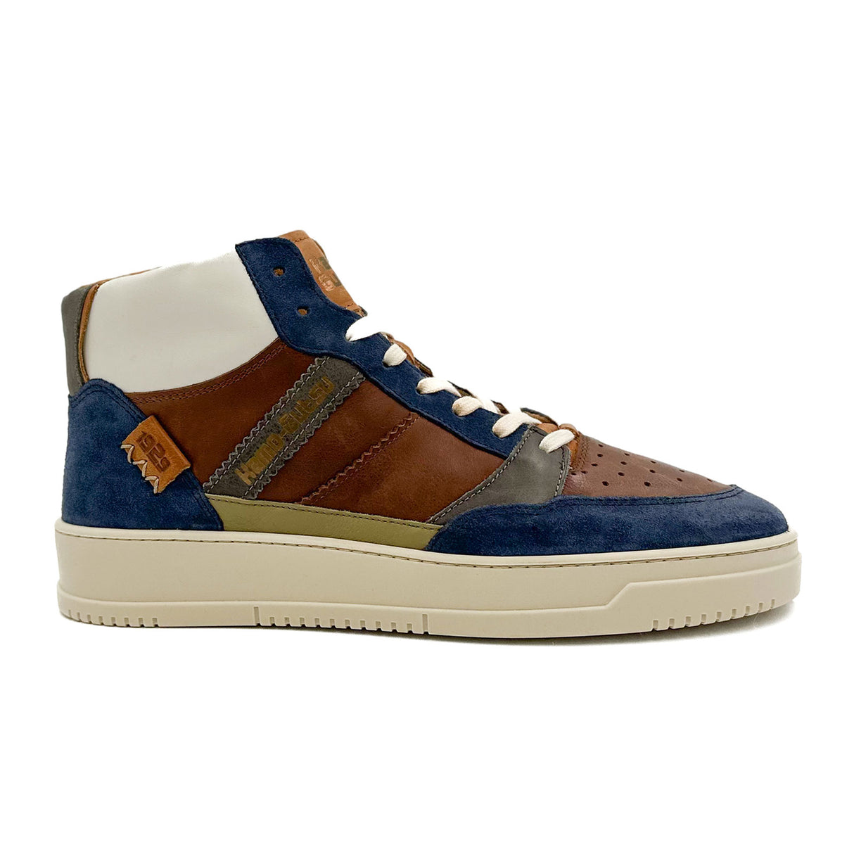 Kamo-Gutsu CAMPO 152 Sneaker (Men) - Royal/Castagno Combi Athletic - Casual - Lace Up - The Heel Shoe Fitters