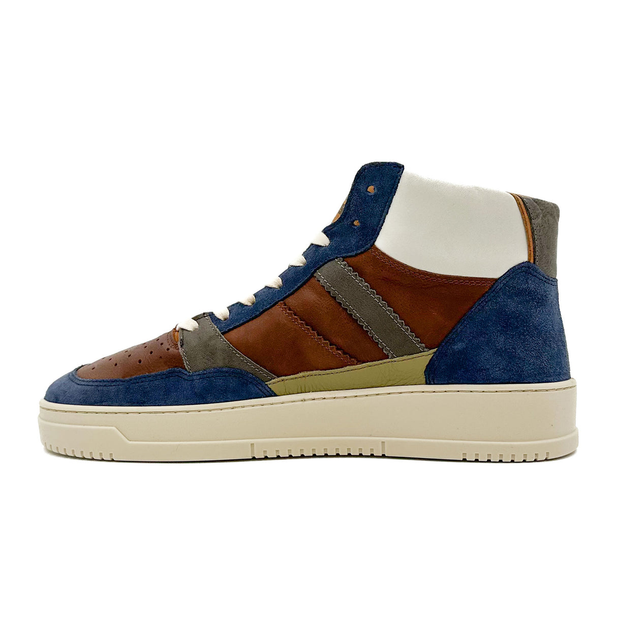 Kamo-Gutsu CAMPO 152 Sneaker (Men) - Royal/Castagno Combi Athletic - Casual - Lace Up - The Heel Shoe Fitters
