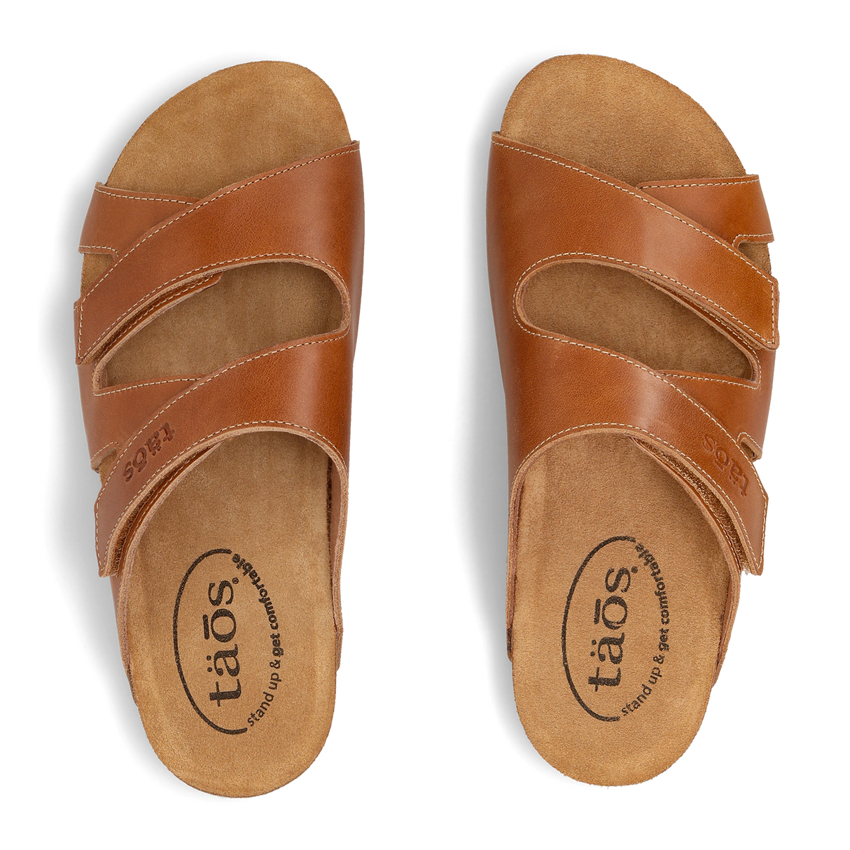 Taos Casita Slide Sandal (Women) - Tan Leather Sandal - Slide - The Heel Shoe Fitters