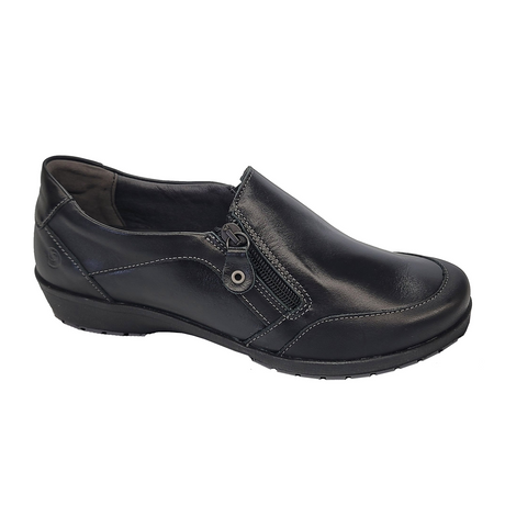 Suave Chelsea (Women) - Black Dress-Casual - Slip On - The Heel Shoe Fitters