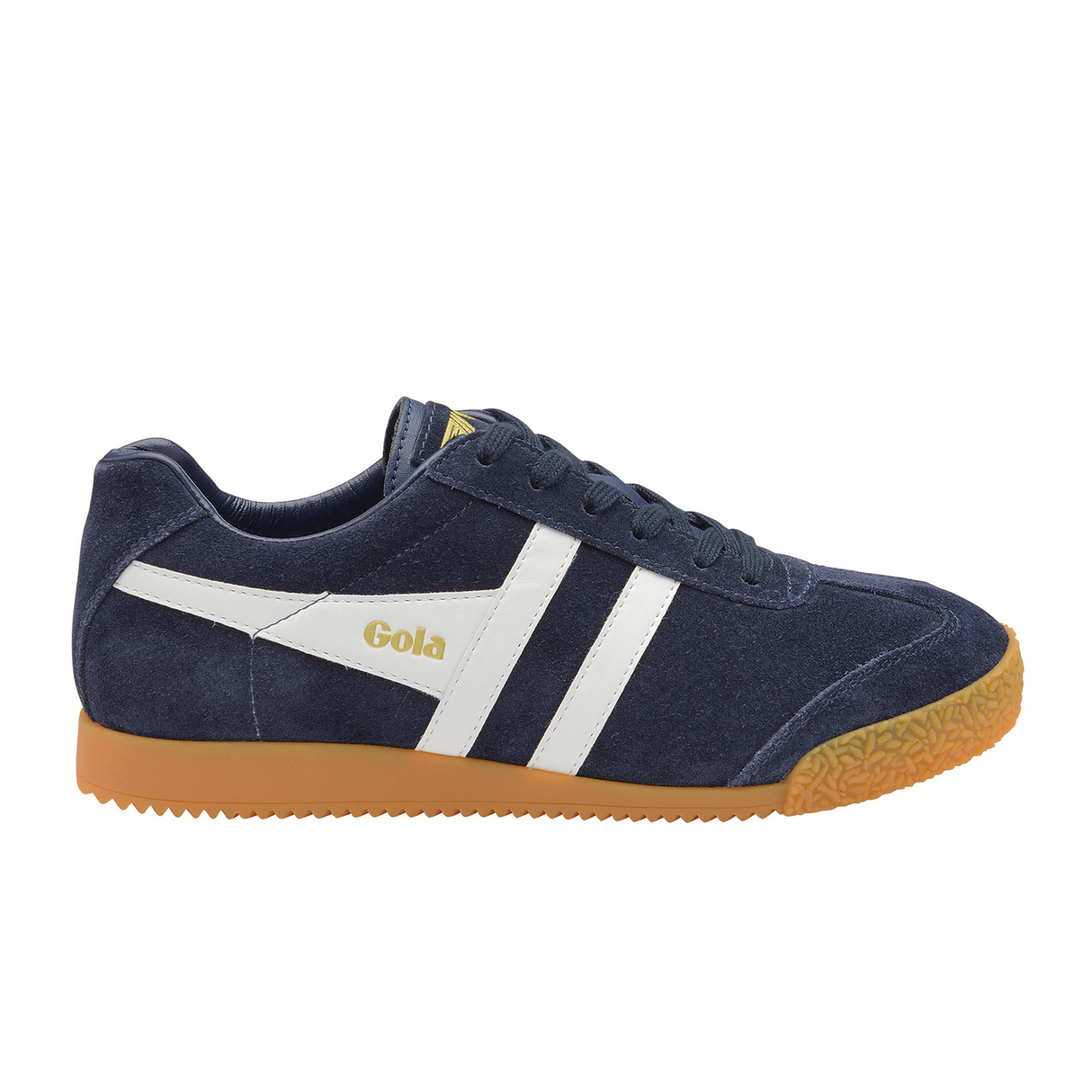 Gola Harrier Sneaker (Women) - Navy/White Suede Athletic - Casual - Lace Up - The Heel Shoe Fitters