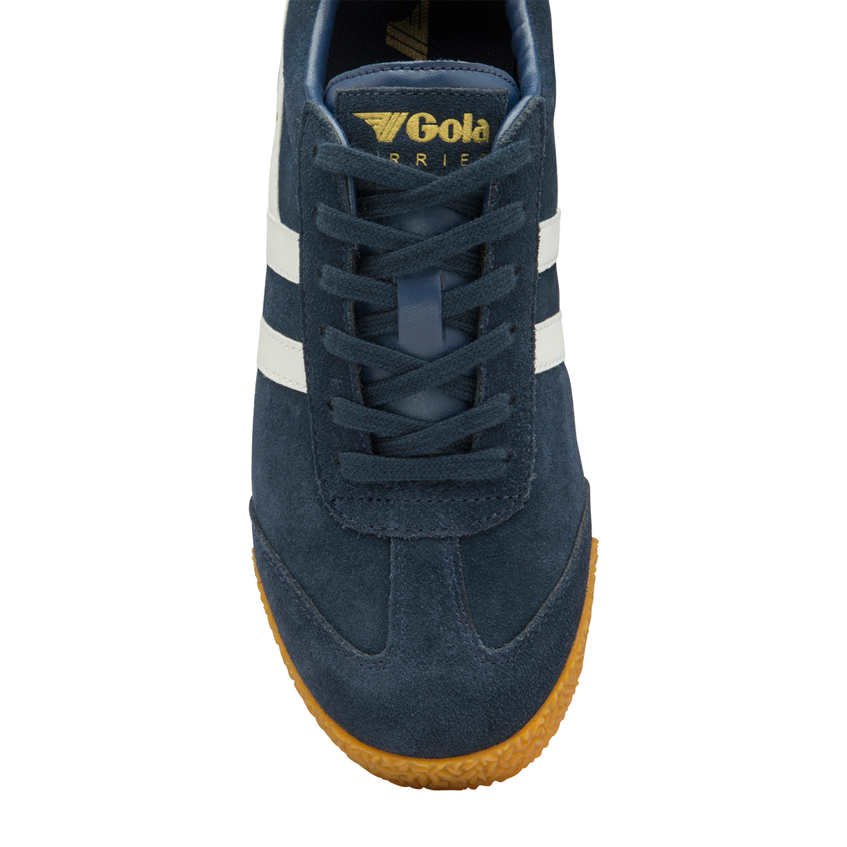 Gola Harrier Sneaker (Women) - Navy/White Suede Athletic - Casual - Lace Up - The Heel Shoe Fitters