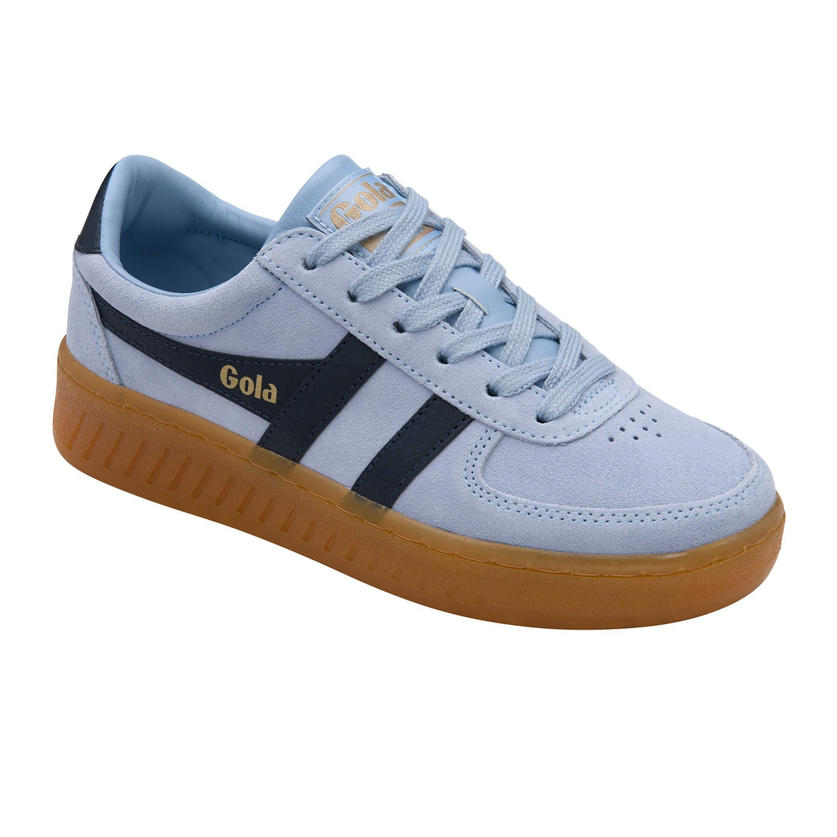 Gola Grandslam Suede Sneaker (Women) - Air/Navy/Gum Athletic - Casual - Lace Up - The Heel Shoe Fitters