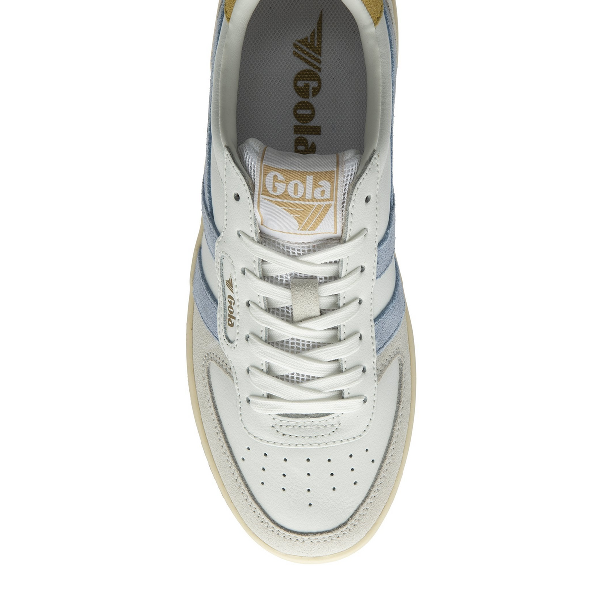 Gola Hawk Sneaker (Women) - White/Air/Pollen Athletic - Casual - Lace Up - The Heel Shoe Fitters