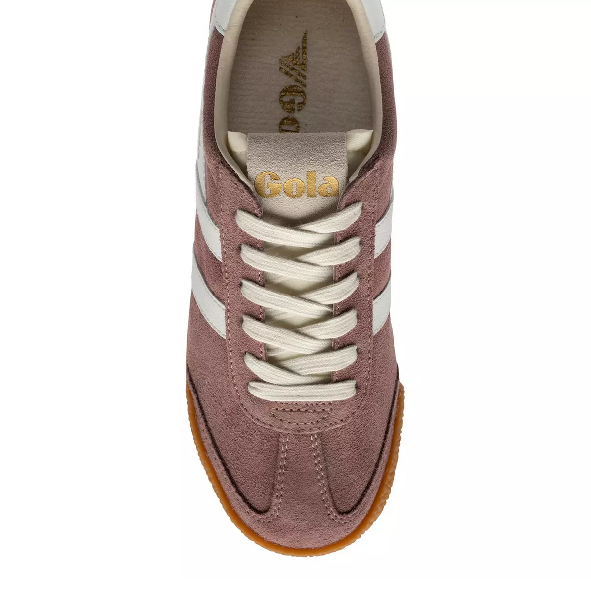 Gola Elan Sneaker (Women) - Brown Rose/White Athletic - Casual - Lace Up - The Heel Shoe Fitters