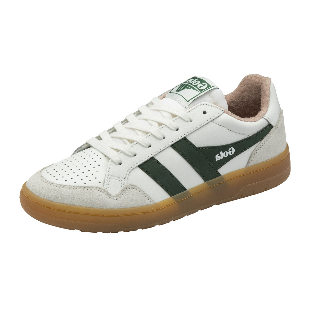 Gola Eagle '86 Sneaker (Women) - White/Evergreen/Rose/Gum Athletic - Casual - Lace Up - The Heel Shoe Fitters
