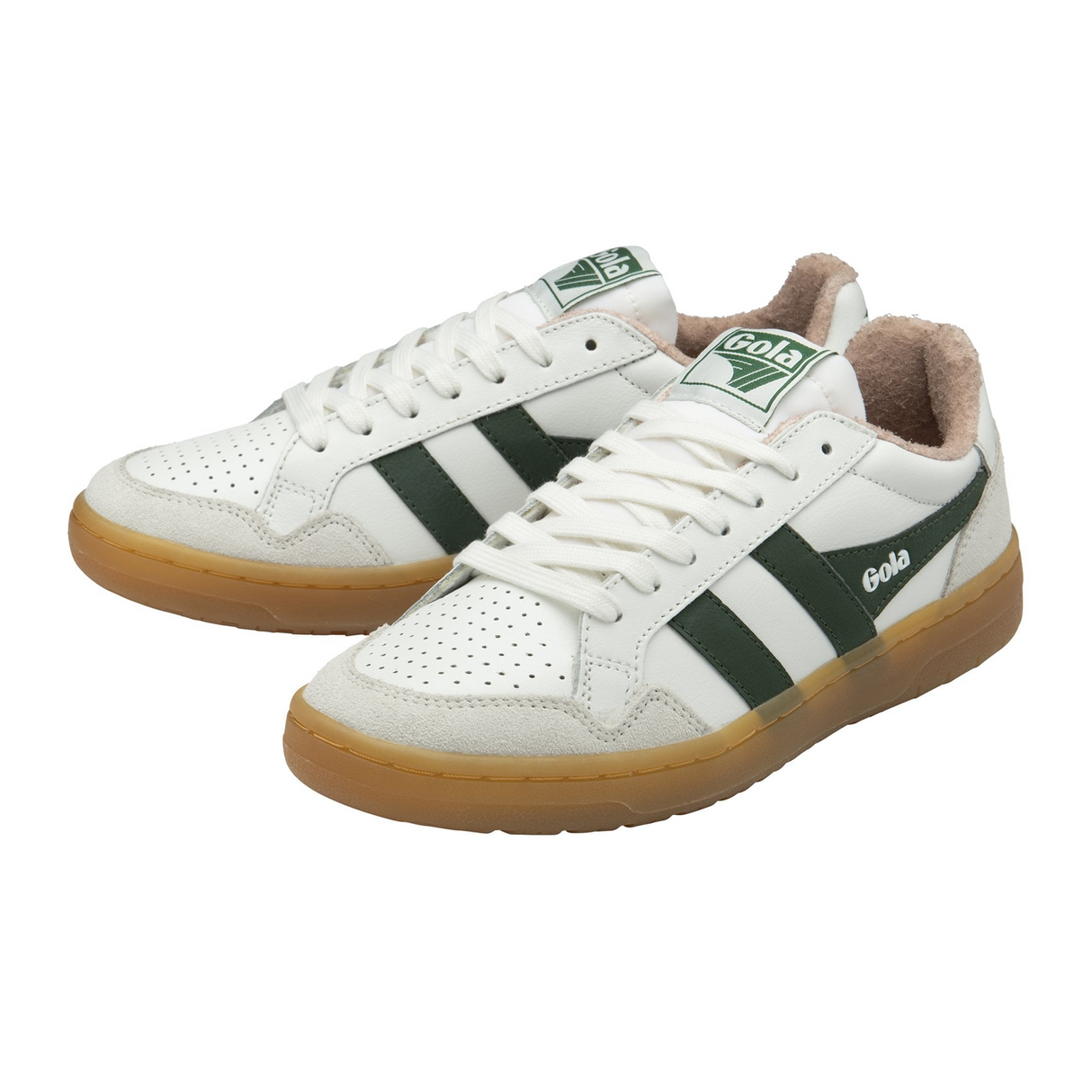 Gola Eagle '86 Sneaker (Women) - White/Evergreen/Rose/Gum Athletic - Casual - Lace Up - The Heel Shoe Fitters