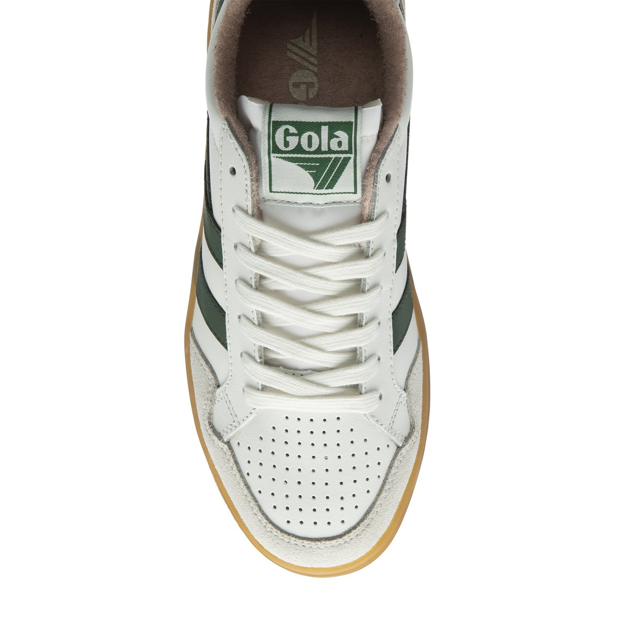 Gola Eagle '86 Sneaker (Women) - White/Evergreen/Rose/Gum Athletic - Casual - Lace Up - The Heel Shoe Fitters
