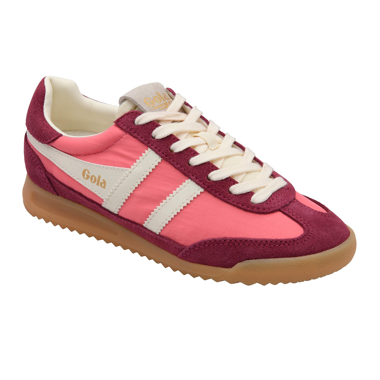 Gola Firefly Sneaker (Women) - Bubblegum/Cerise/Off White Athletic - Casual - Lace Up - The Heel Shoe Fitters