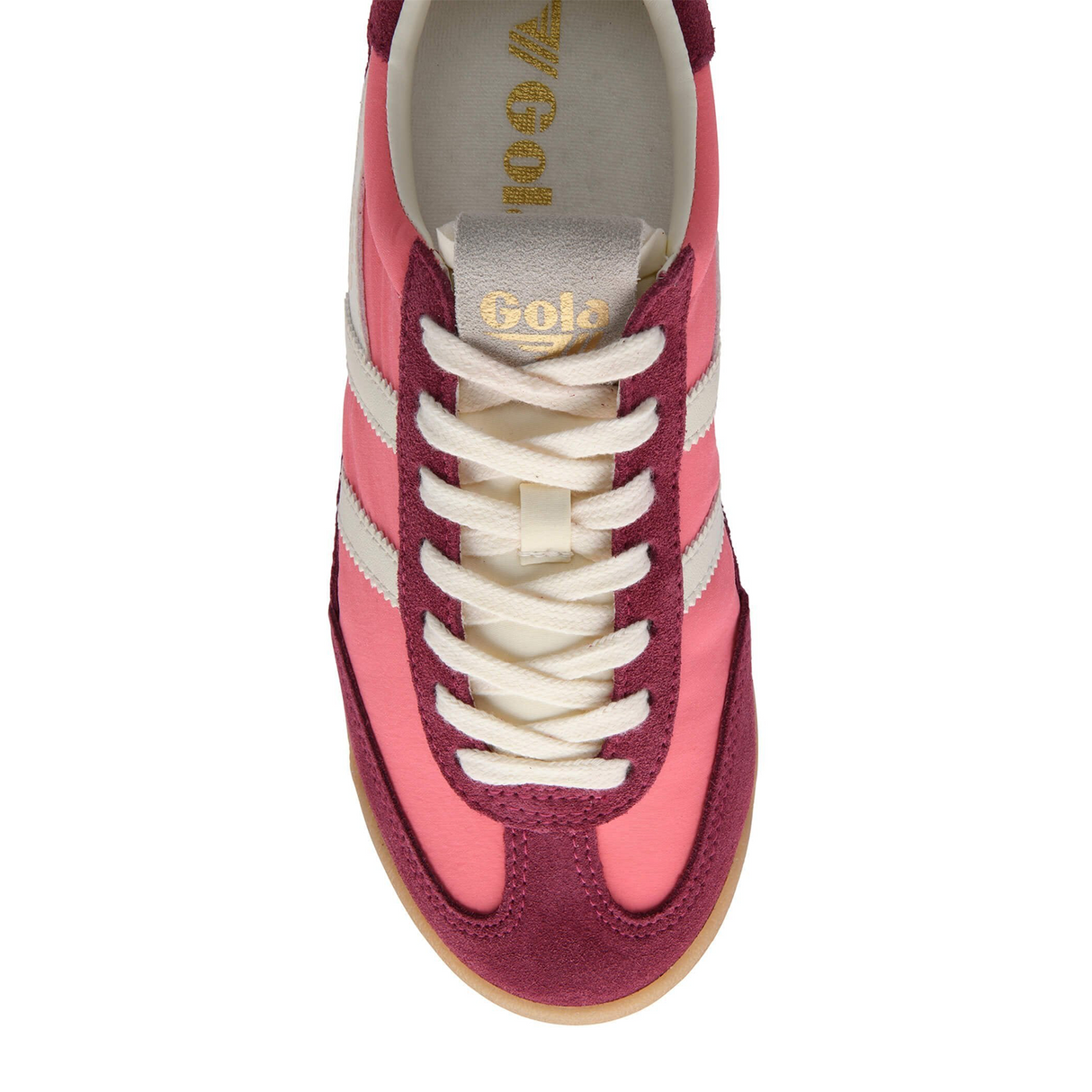 Gola Firefly Sneaker (Women) - Bubblegum/Cerise/Off White Athletic - Casual - Lace Up - The Heel Shoe Fitters