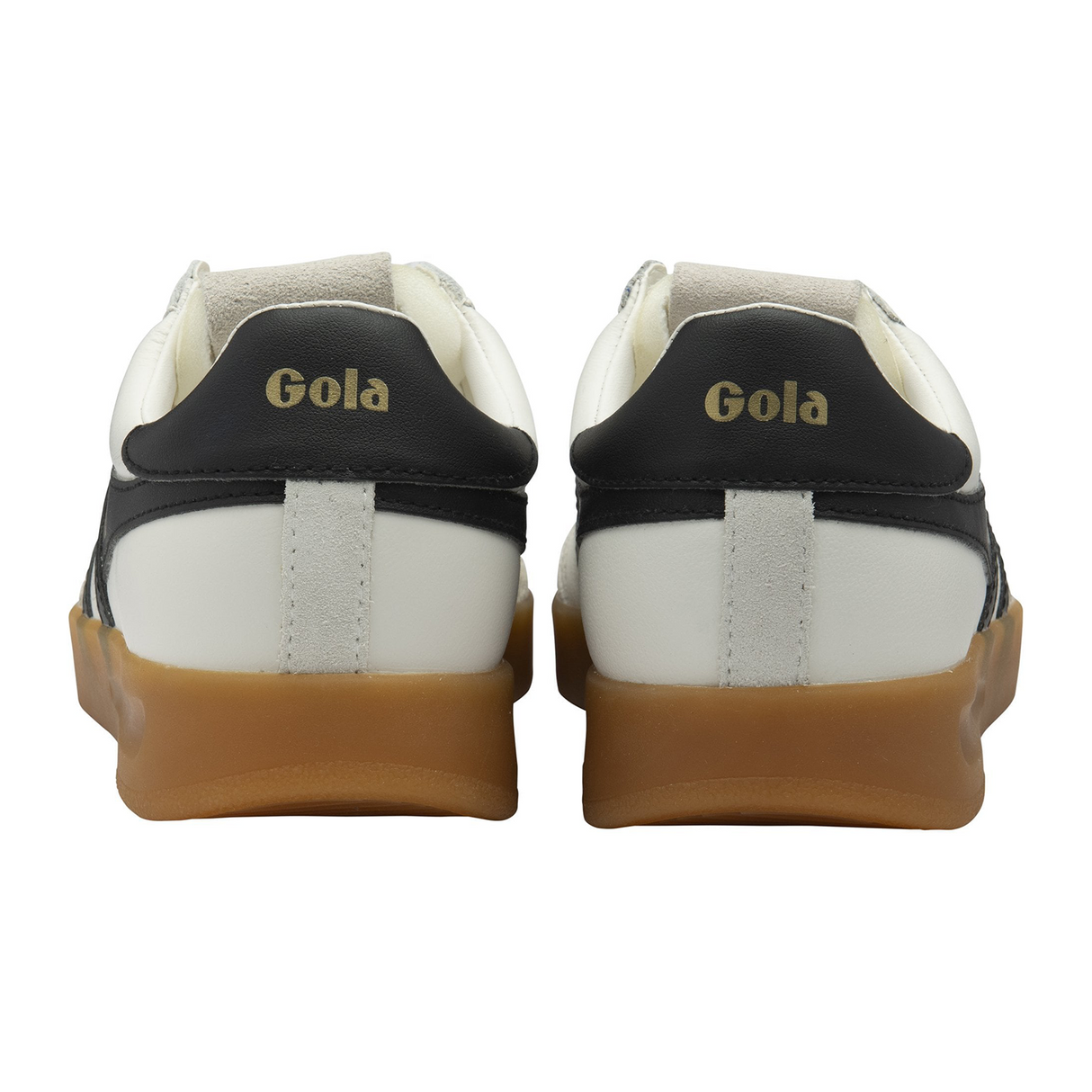 Gola Cyclone Leather Sneaker (Women) - White/Black/Gum Athletic - Casual - Lace Up - The Heel Shoe Fitters