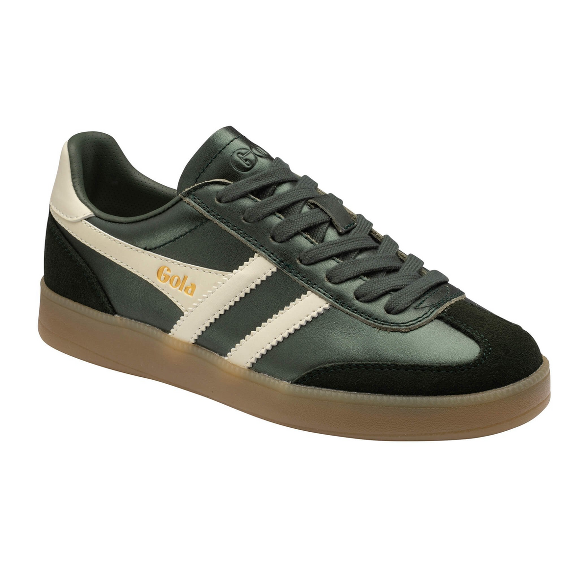 Gola Viper Metallic Sneaker (Women) - Bottle Green/Off White/Gum
