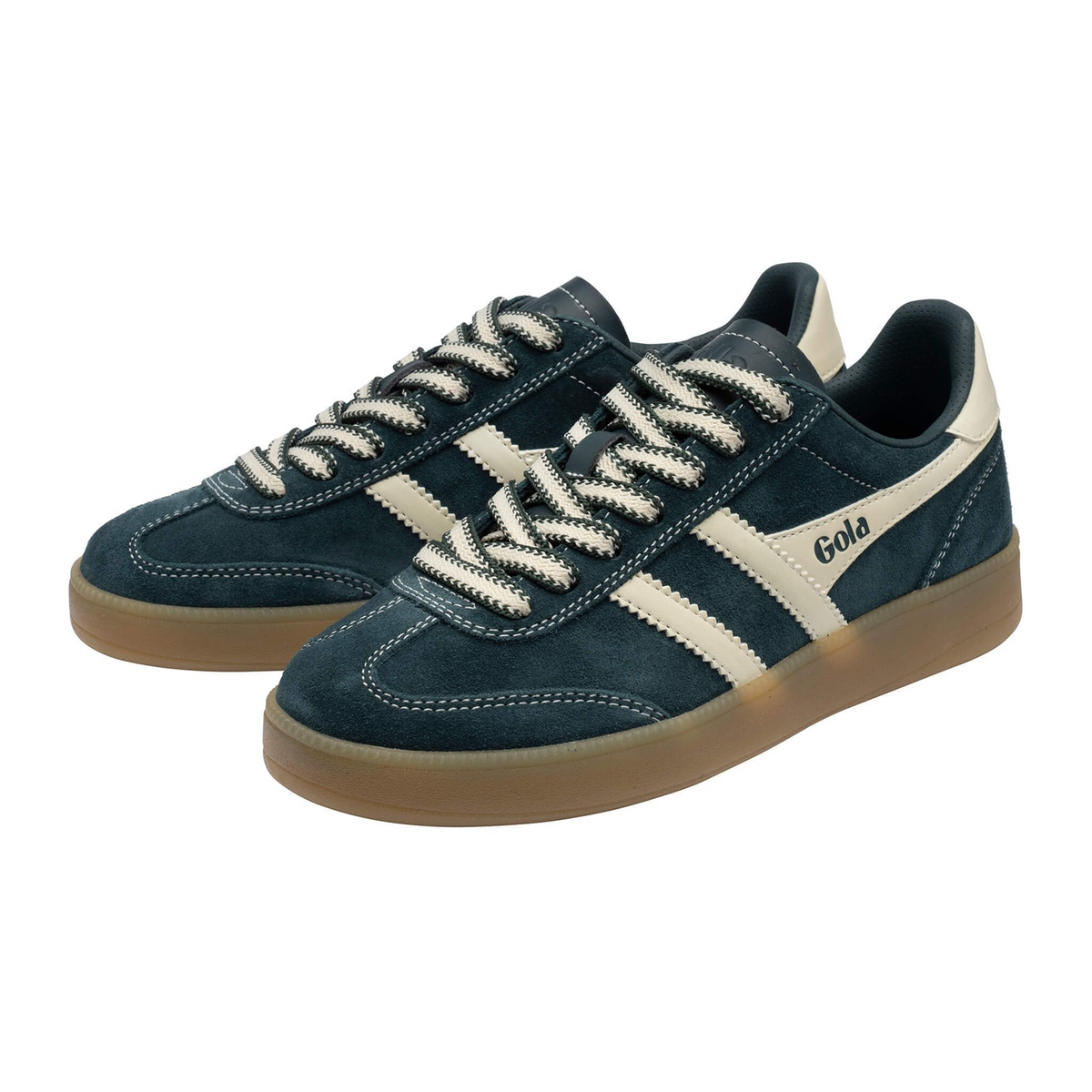 Gola Viper '78 Sneaker (Women) - Dark Teal/Off White/Gum Athletic - Casual - Lace Up - The Heel Shoe Fitters