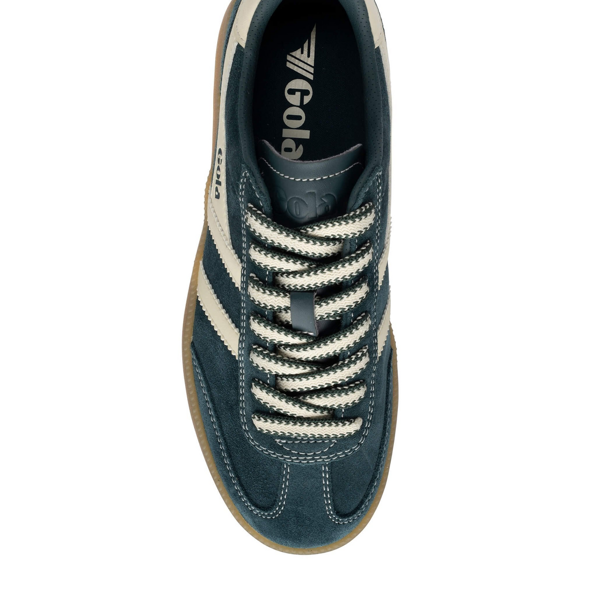 Gola Viper '78 Sneaker (Women) - Dark Teal/Off White/Gum Athletic - Casual - Lace Up - The Heel Shoe Fitters