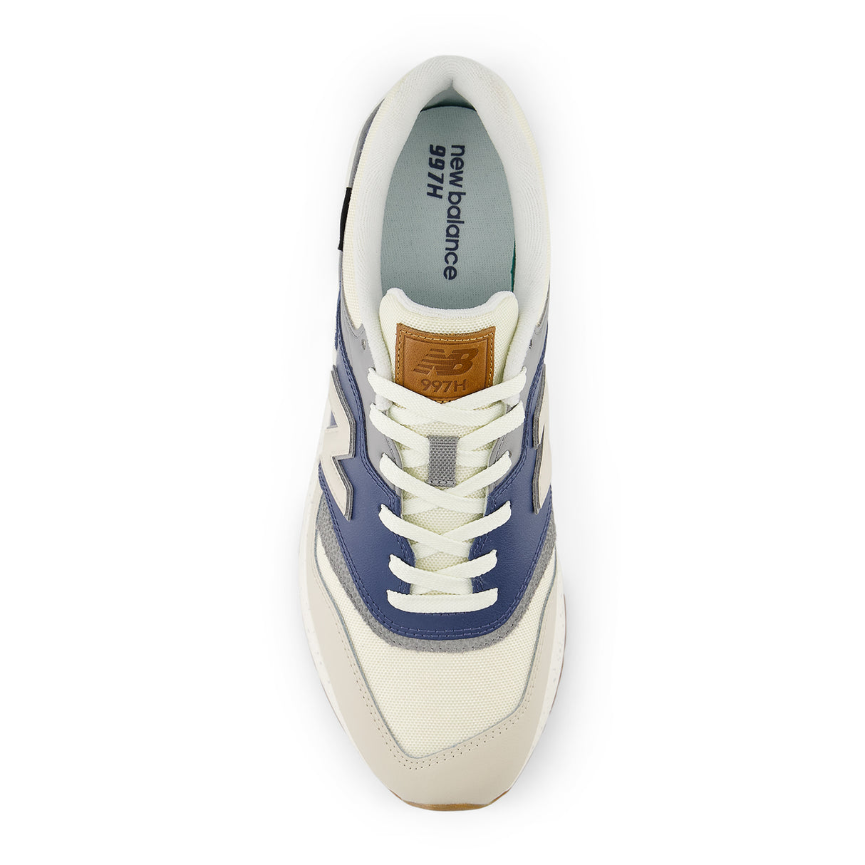 New Balance Classic 997H Sneaker (Men) - White/Sea Salt/Vintage Indigo Athletic - Running - Stability - The Heel Shoe Fitters