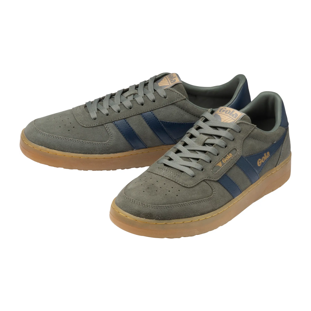 Gola Hawk Suede '86 Sneaker (Men) - Conifer/Navy/Gum Athletic - Casual - Lace Up - The Heel Shoe Fitters