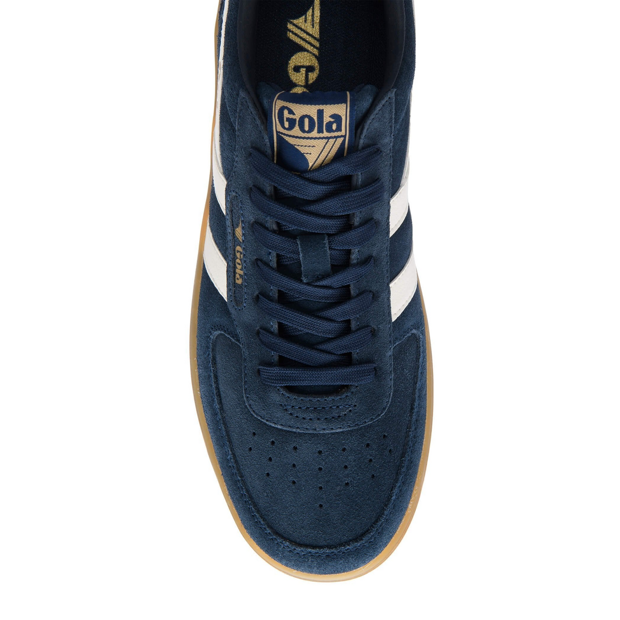 Gola Hawk Suede '86 Sneaker (Men) - Navy/Off White/Gum Athletic - Casual - Lace Up - The Heel Shoe Fitters