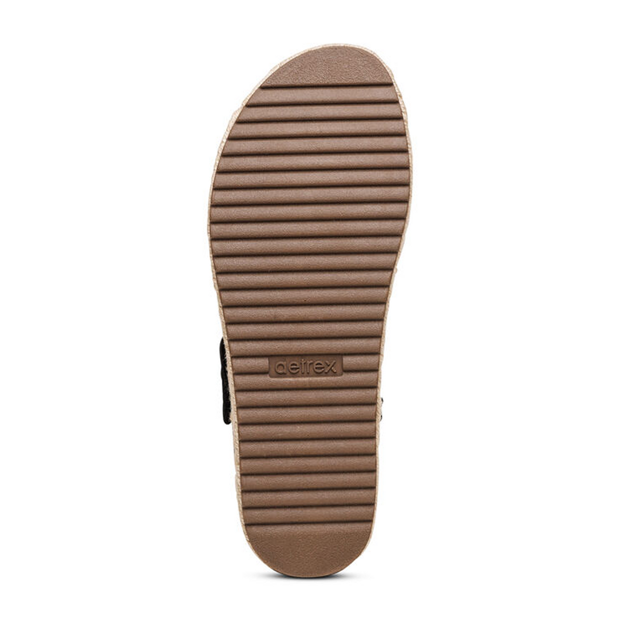 Aetrex Vania Platform Sandal (Women) - Black Sandal - Backstrap - The Heel Shoe Fitters