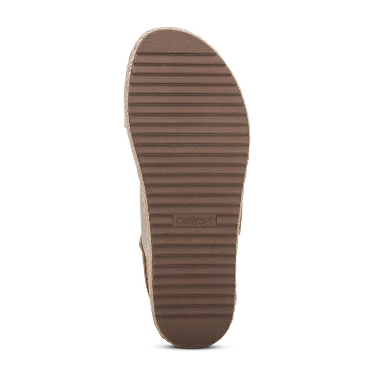 Aetrex Vania Platform Sandal (Women) - Cream Sandal - Backstrap - The Heel Shoe Fitters