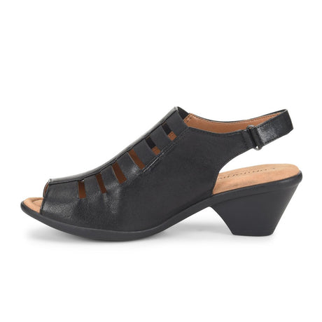 Comfortiva Faye Sandal (Women) - Black Sandals - Heel/Wedge - The Heel Shoe Fitters