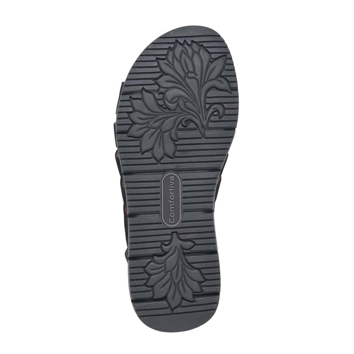 Comfortiva Scottie Wedge Sandal (Women) - Black Cow Suede Sandal - Heel/Wedge - The Heel Shoe Fitters