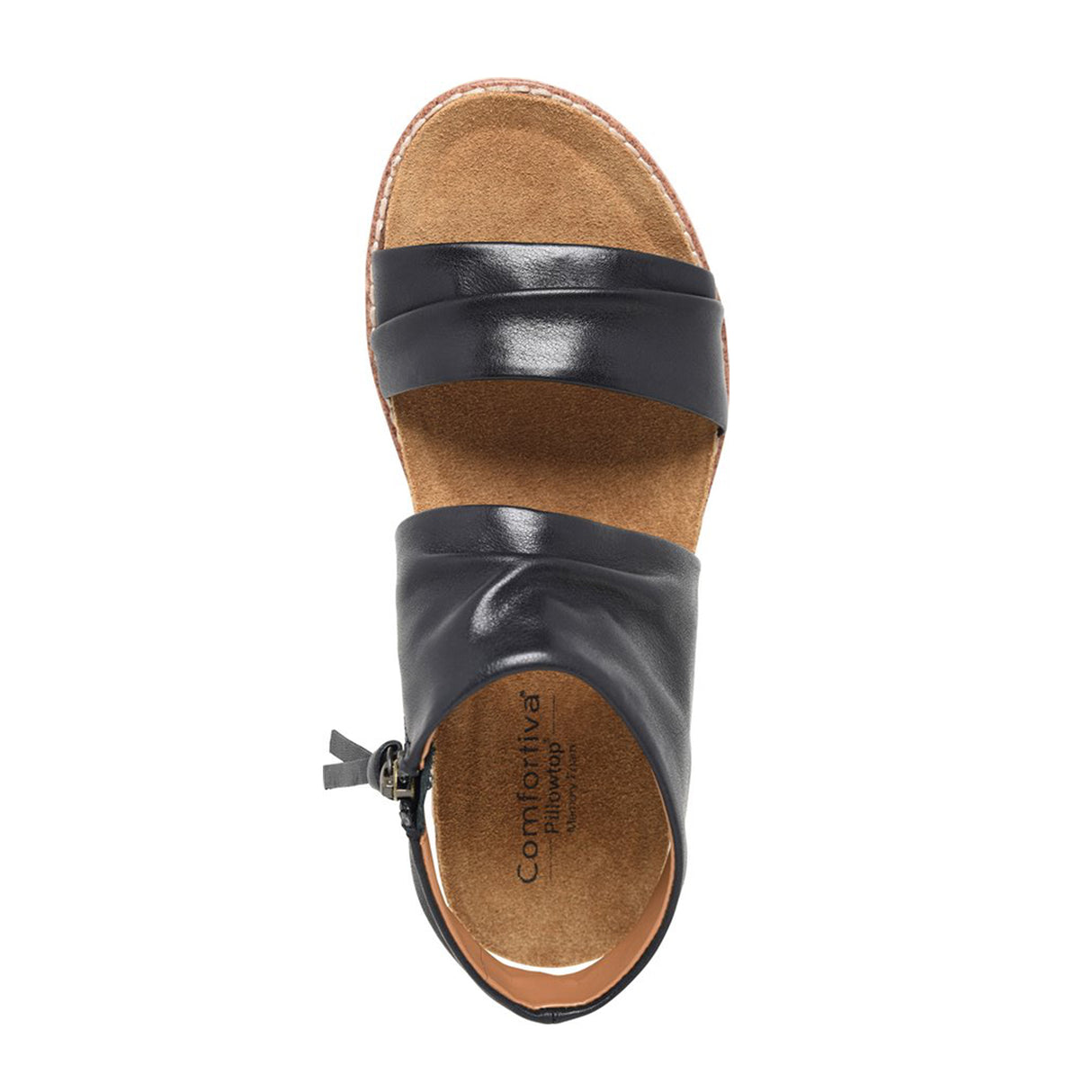 Comfortiva Gale Backstrap Sandal (Women) - Black Sandal - Backstrap - The Heel Shoe Fitters