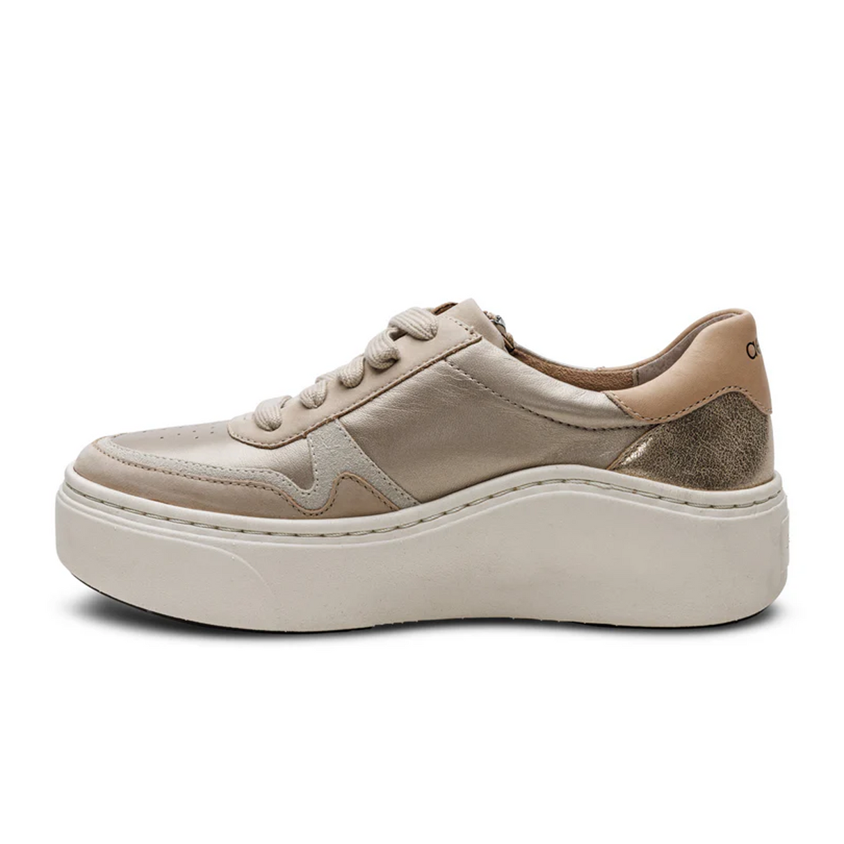 Aetrex Leigh Sneaker (Women) - Tan Athletic - Casual - Lace Up - The Heel Shoe Fitters