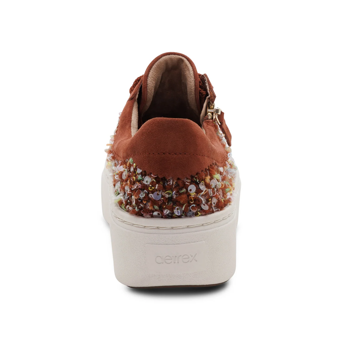 Aetrex Aubrey Platform Sneaker (Women) - Russet Knit