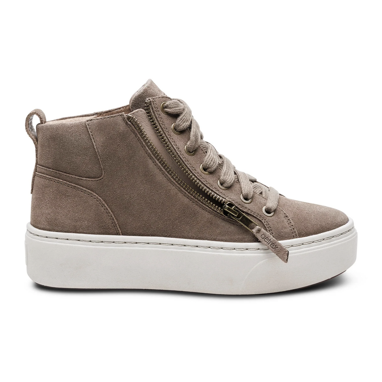 Aetrex Gianna Mid Sneaker (Women) - Taupe Athletic - Casual - Lace Up - The Heel Shoe Fitters