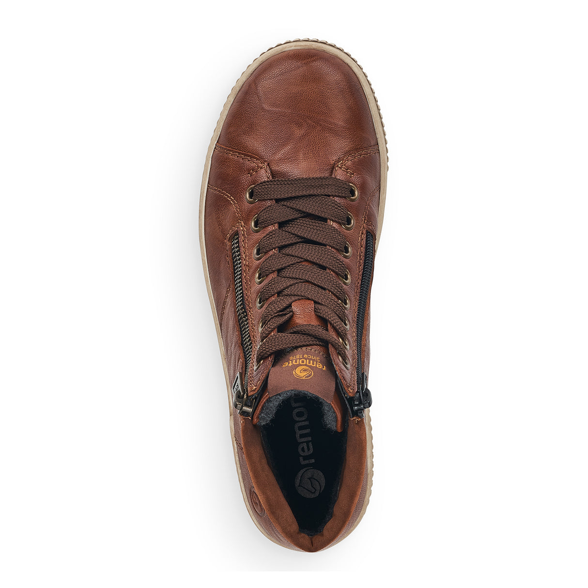 Remonte D0772 Maditta Sneaker Boot (Women) - Cuoio/Reh Athletic - Casual - Lace Up - The Heel Shoe Fitters