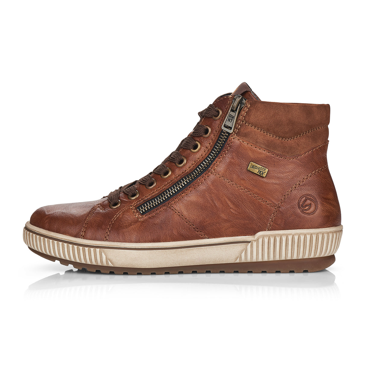 Remonte D0772 Maditta Sneaker Boot (Women) - Cuoio/Reh Athletic - Casual - Lace Up - The Heel Shoe Fitters