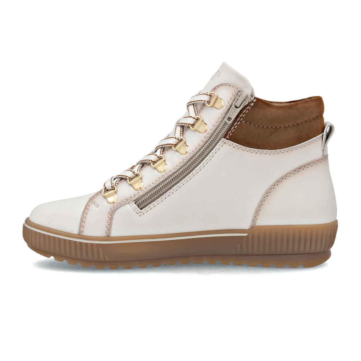 Remonte D0781 Maditta Sneaker Boot (Women) - Cotton/Reh Athletic - Casual - Lace Up - The Heel Shoe Fitters