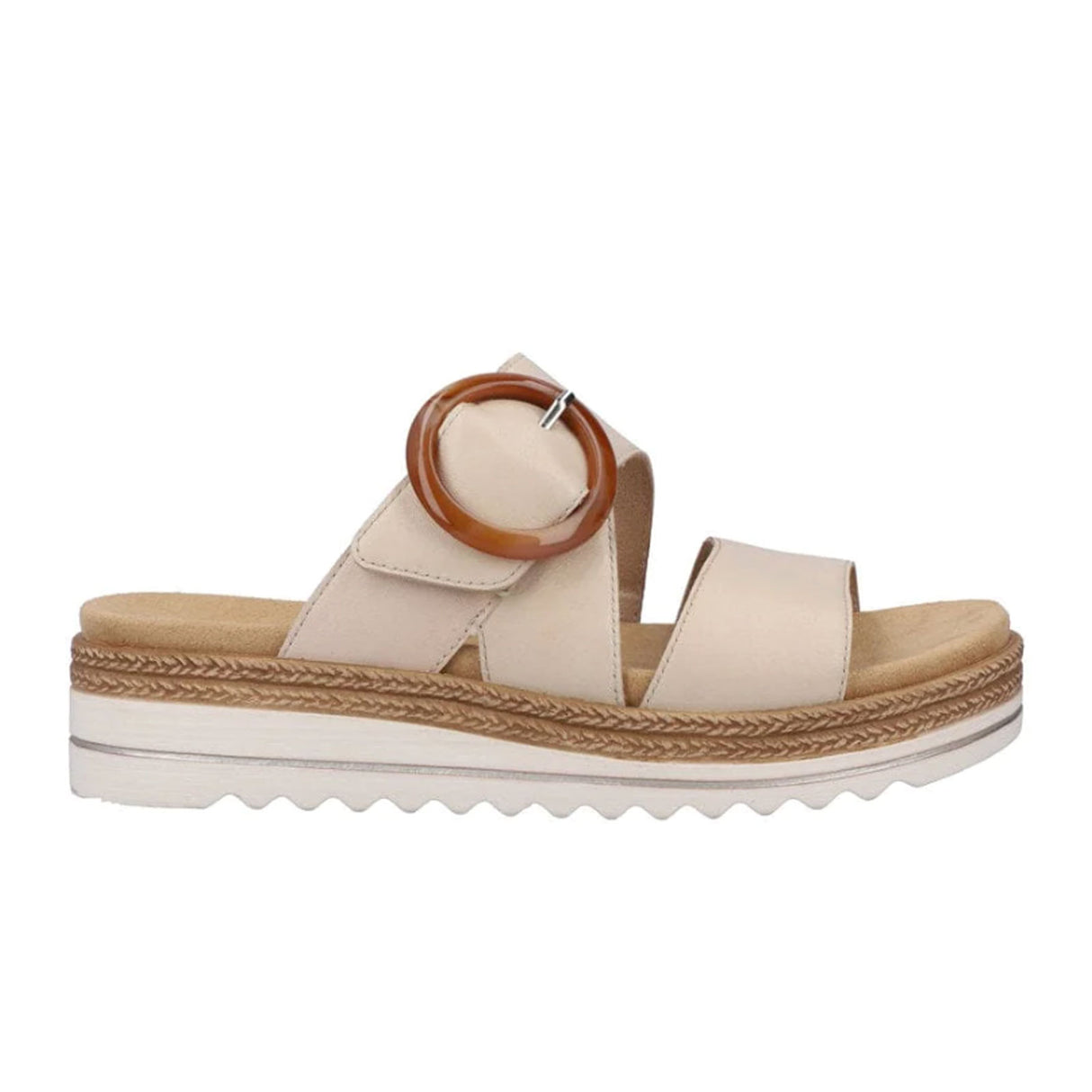 Remonte Jocelyn D0Q51-80 Slide Sandal (Women) - Kreide/Pebble Sandal - Slide - The Heel Shoe Fitters