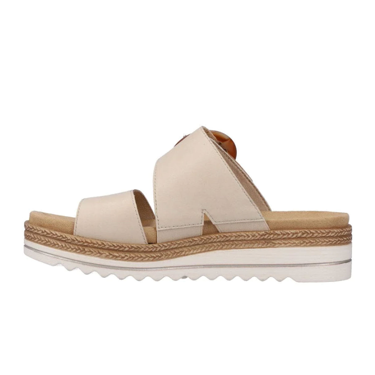 Remonte Jocelyn D0Q51-80 Slide Sandal (Women) - Kreide/Pebble Sandal - Slide - The Heel Shoe Fitters