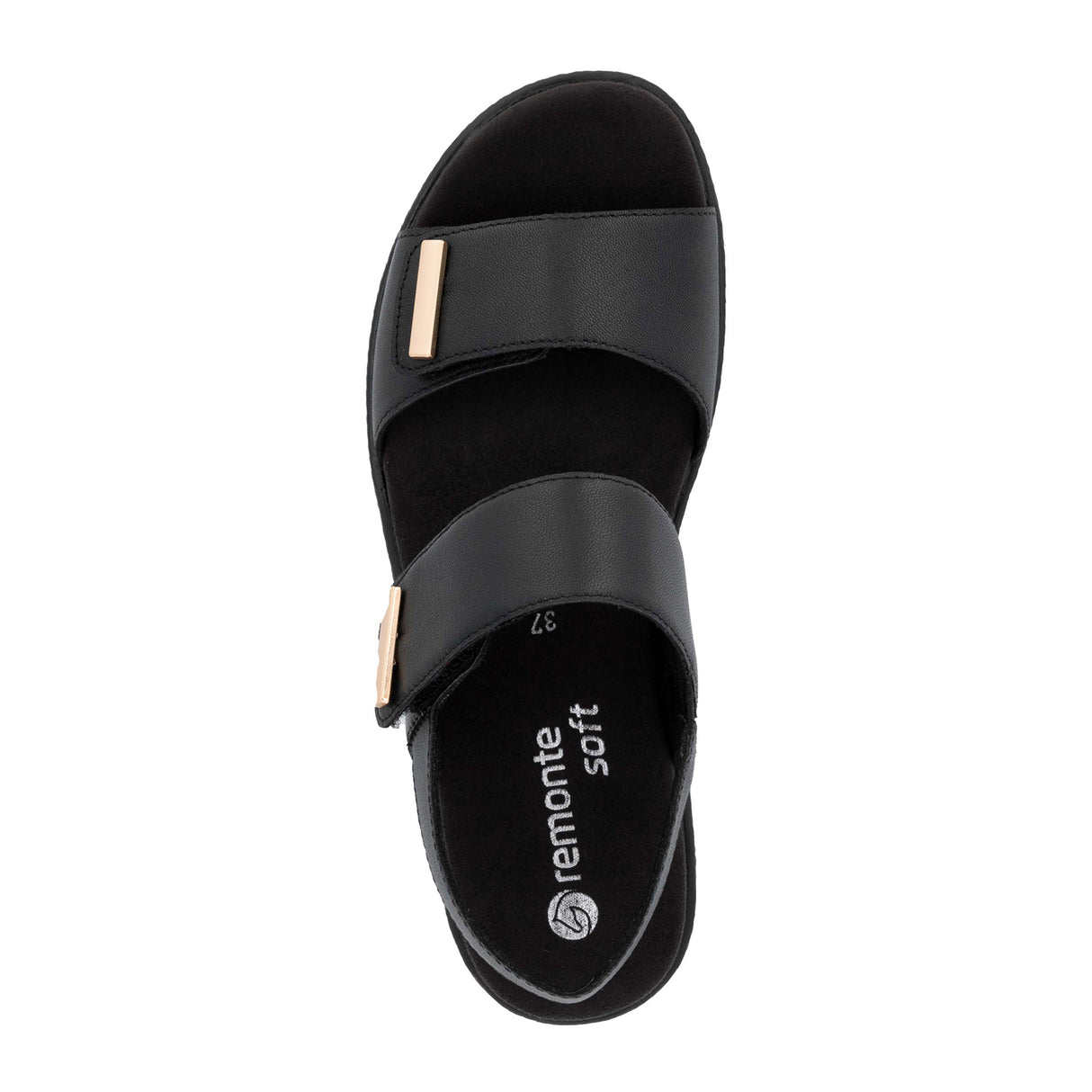 Remonte Jocelyn D0Q59 Wedge Sandal (Women) - Black Sandal - Backstrap - The Heel Shoe Fitters