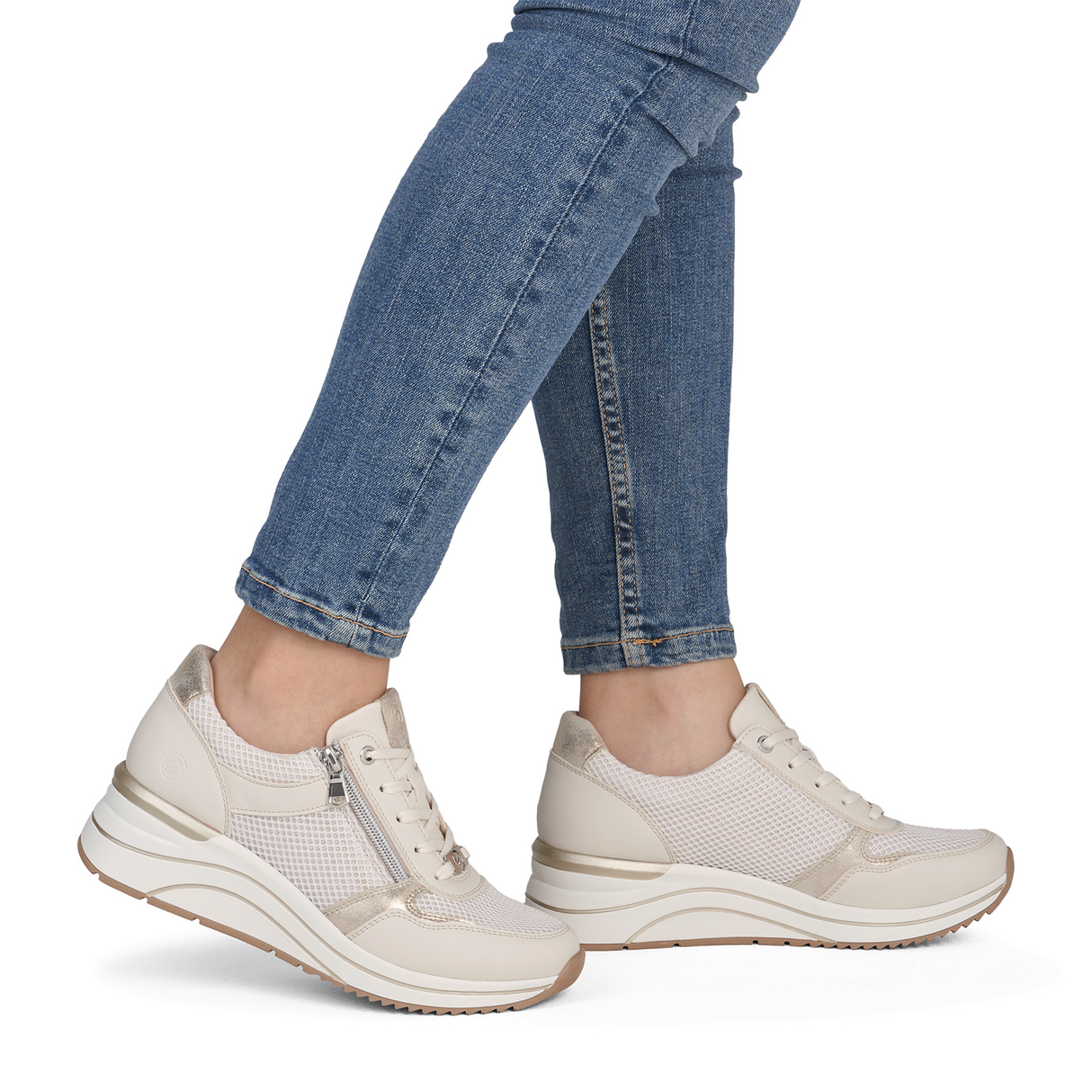 Remonte Eleni 19 Sneaker (Women) - White Athletic - Casual - Lace Up - The Heel Shoe Fitters