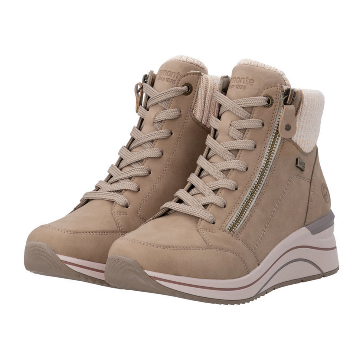 Remonte Eleni 77 Sneaker Boot (Women) - Camel/Off White